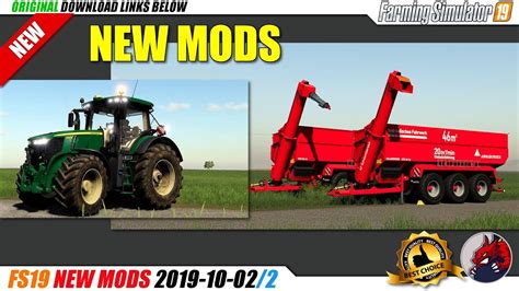 Fs19 New Mods 2019 10 022 Review Youtube