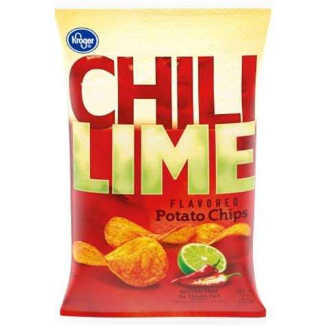 Allergen info contains corn and its derivatives. Ralphs - Kroger® Chili Lime Potato Chips, 9 oz