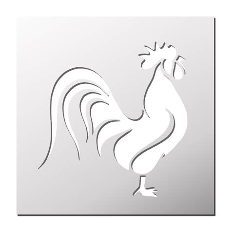 Pochoir Coq | Pochoir pour animaux, Pochoir, Pochoir a imprimer