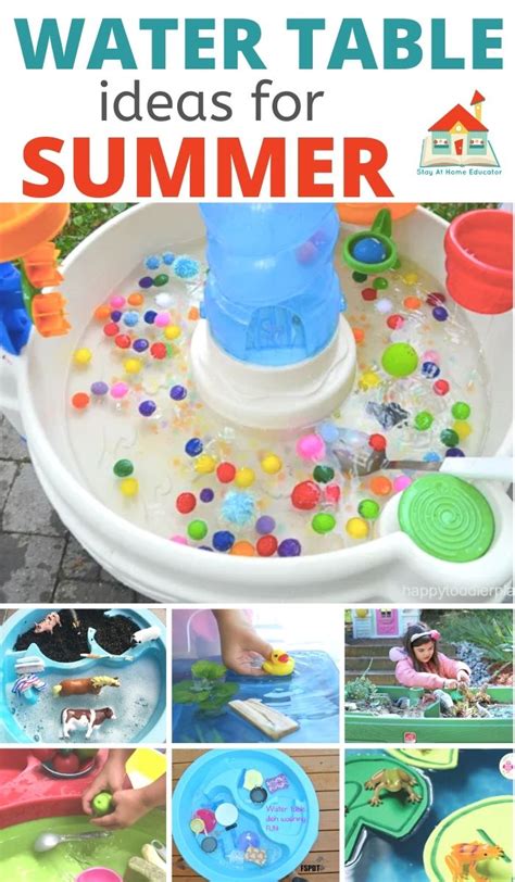 20+ Ideas for the Water Table this Summer - Stay At Home Educator