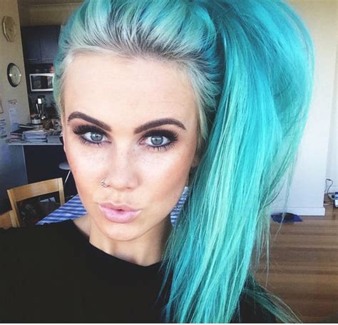 Dj Tigerlily Loreleis New Fc After She Dyes Her Hair Blue Teal Hair