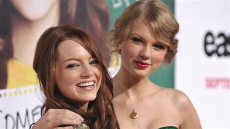 Emma Stone Shown Having A Blast At Taylor Swifts Eras Tour Opening