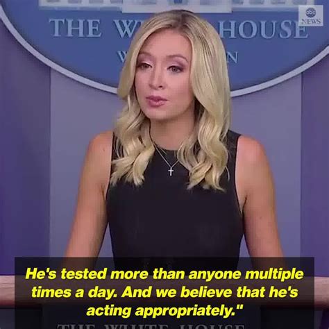 abc news trump contradicts press secretary s statement that the president is tested multiple