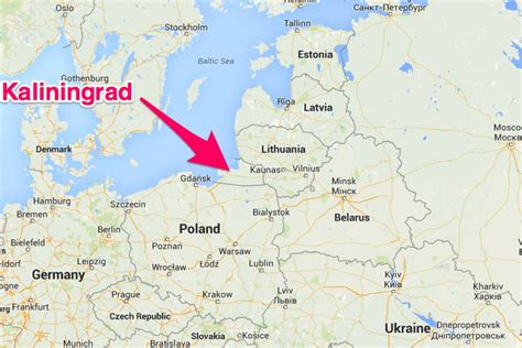 Karta Kaliningrad Kaliningrad Karta Gorje Europa Karta