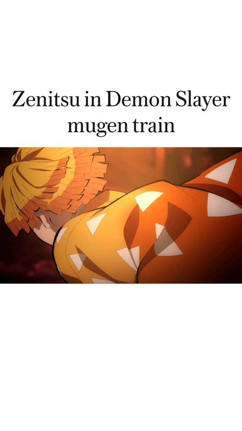 Zenitsu In Demon Slayer Mugen Train