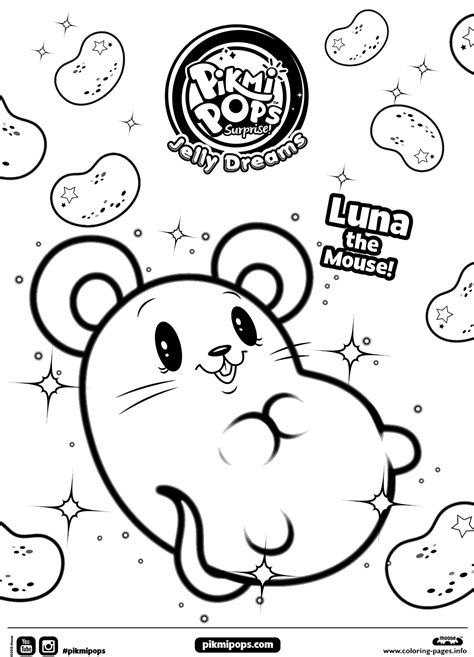 Maybe you would like to learn more about one of these? Little Mouse Pikmi Pops Coloring Pages Printable
