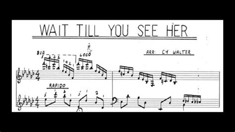 wait till you see her rodgers and hart a beautiful piano solo with sheet music youtube