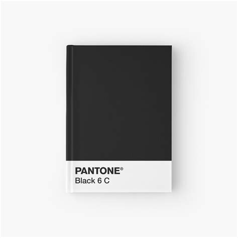 Pantone Black 6 C Hardcover Journal By Camboa Hardcover Journals