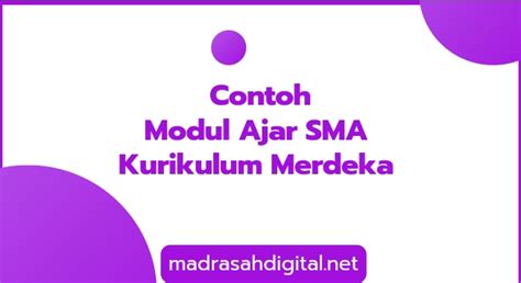 Contoh Modul Ajar Kurikulum Merdeka Sma Reverasite