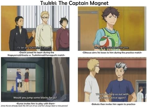 HAIKYUU Tsukishima: The Captain Magnet_1 | Haikyuu, Kuroo