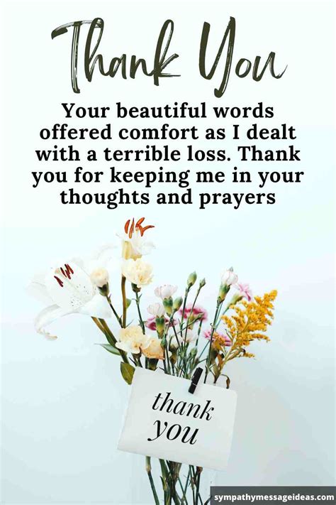 Thank You Notes For Condolences And Sympathy Card Messages Sympathy