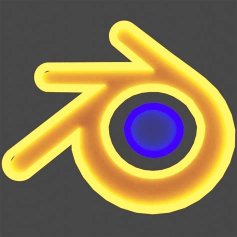 Blender Logo To Replace Old One Free 3d Model Cgtrader