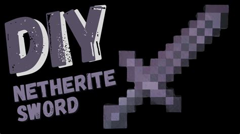 How To Make A Minecraft Netherite Sword