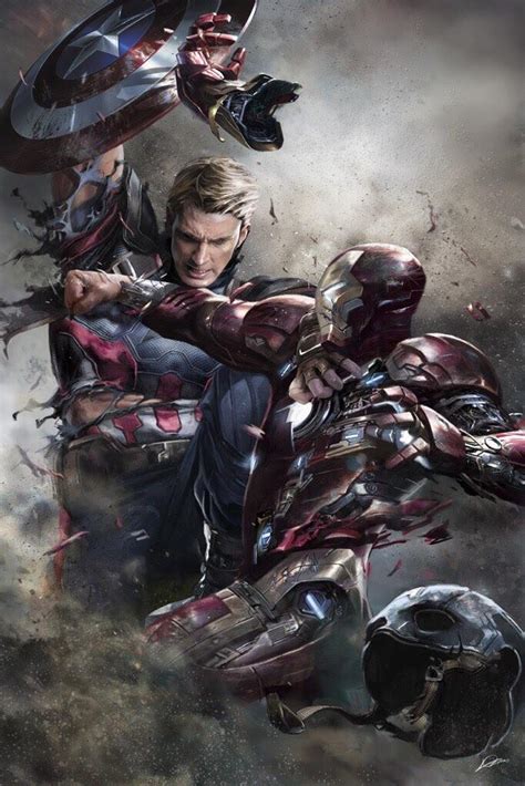 Captain America Vs Iron Man Art For Civil War R Marvelstudios