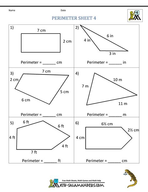 Fourth grade math worksheets, including multiplication and division worksheets, graph paper, multiplication charts and more extra math roman numerals are a perfect topic for 3rd, 4th and 5th grade students, and these worksheets provide practice both with reading and writing roman. Perimeter Worksheets