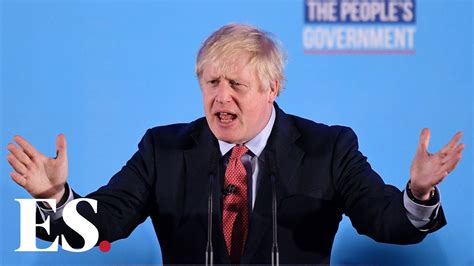 General Election 2019 Boris Johnson Victory Speech Celebrates