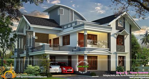 2850 Sq Ft Contemporary Mix House Kerala Home Design And Floor Plans