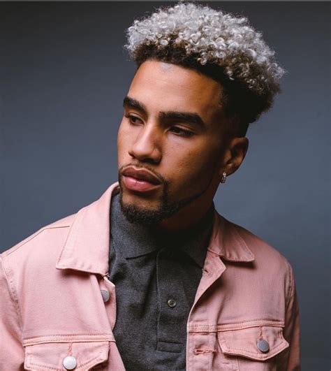 African American Black Men Dyed Hair Blonde Hair Style Lookbook For Trends And Tutorials