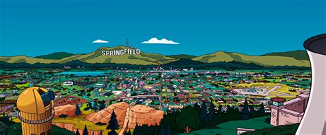 Springfield Simpsons Springfield Map Springfield Simpsons Homer And
