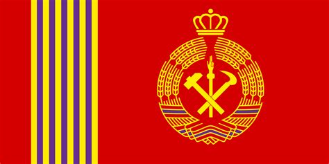My Attempt At Designing A Monarcho Communist Flag Any Feedback Welcome