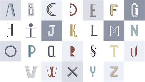 The English Alphabet Typography Illustration Download Free Vectors