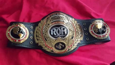 Roh Championship Title Belt On Real Leather By Scott Thibodeau Youtube