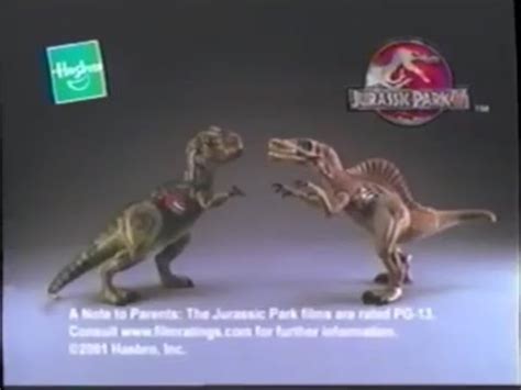 Hasbro Jurassic Park III Electronic Spino Vs Rex Battle Game 2000 With