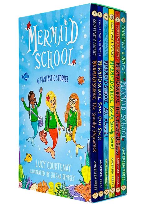 Mermaid School Series 6 Books Collection Box Set By Courtenay And Dempsey
