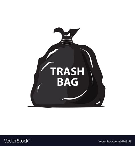 Garbage Bag Icon Royalty Free Vector Image Vectorstock