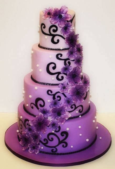 Purple Wedding Cakes Purple Cakes Beautiful Cakes
