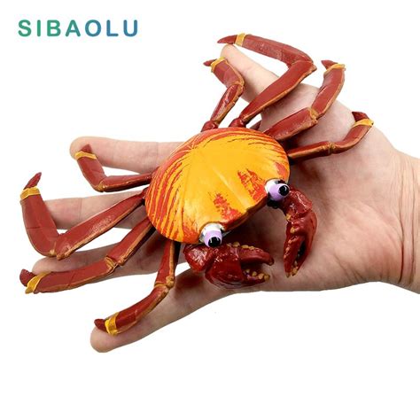 Marine Sea Life Action Simulation Crab Animal Model Figurine Statue