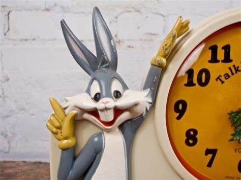 Bugs Bunny Clock 1974 Janex Looney Tunes Alarm Clock