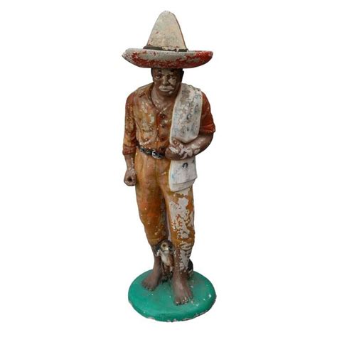 1920s Concrete Mexican Statue Of Man In Sombrero At 1stdibs