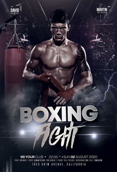 Boxing Tournament Psd Flyer Template 99flyers Boxing Posters Free