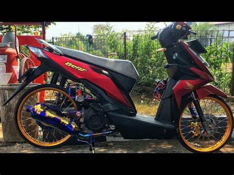 Disamping itu, honda beat streat yang sudah di modif dengan gaya trail bisa melewati jalanan yang terjal dan berpasir. Foto Motor Beat Thailook | motorcyclepict.co