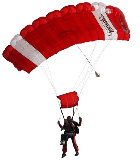Red And White Parachute Transparent Png Stickpng