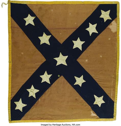 The Confederate Battle Flag Of The 18th Virginia Cavalry Captain