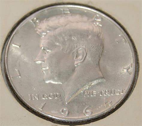 1964 Double D Mint Mark Kennedy Half Dollar