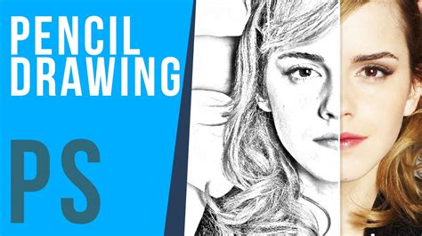 Photoshop Tutorial Transform Picture Into Pencil Drawing Youtube
