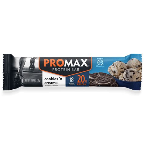 Promax Protein Cookies N Cream 12 Count 149 Per Bar Race Pace