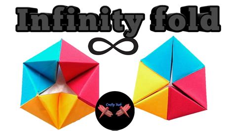 Infinity Fold How To Make Paper Folding Flexagon Crafty Yash Youtube