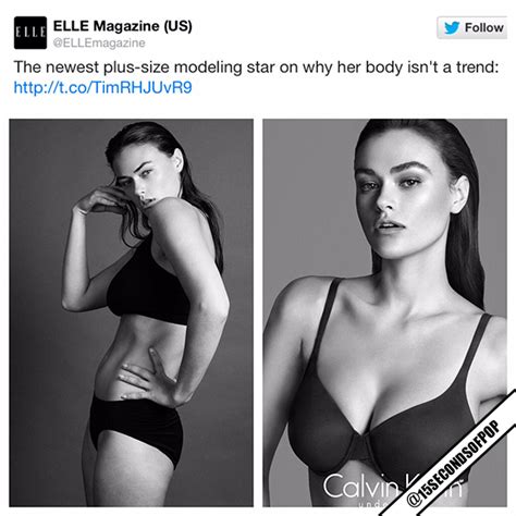 Calvin Kleins New Model Plus Size Controversy 15 Seconds Of Pop