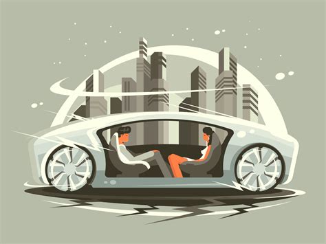 Car Of Future Illustration Kit8