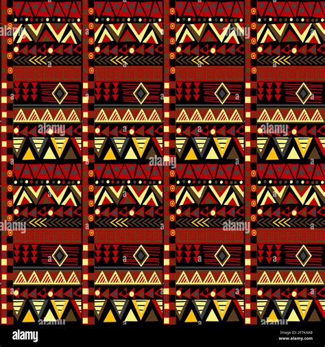 Ethnic African Motifs Geometrical Pattern Stock Vector Image And Art Alamy