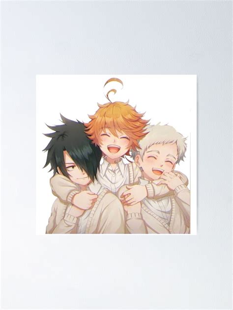 The Promised Neverland Cute Emma Ray And Norman Poster For Sale By