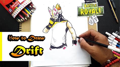 How To Draw Drift From Fortnite Battle Royal Art Tutorial Step By