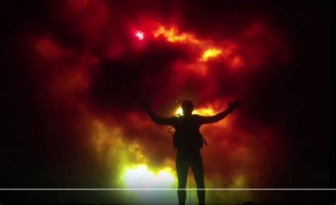 Seeing through sound pentimento volume two. This diver looks like he's swimming throught flames video ...