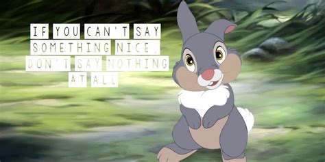 Thumper If You Cant Say Something Nice Dont Say Nothing At All