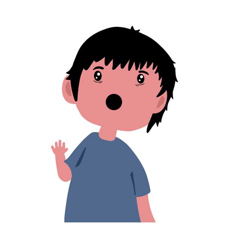 Boy Shocked Cartoon 22876564 Png