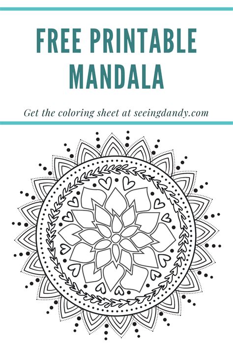 Stress relief printable mandala coloring pages. Mandala Coloring Sheet Free Printable For Stress Relief ...